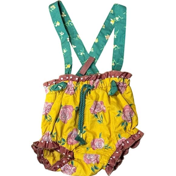 Matilda Jane x Joanna Gaines Plant A Seed Bubble Overalls Size 3-6M EUC - Picture 2 of 8